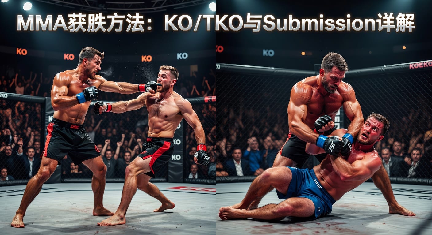 MMA方法 method of victory KO/TKO Submission：胜利路径解读