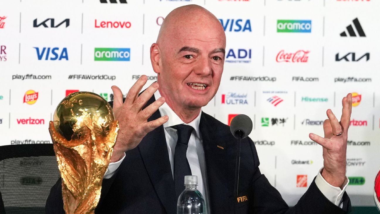 因凡蒂诺谈世界杯签证与票价：FIFA要冷静应对